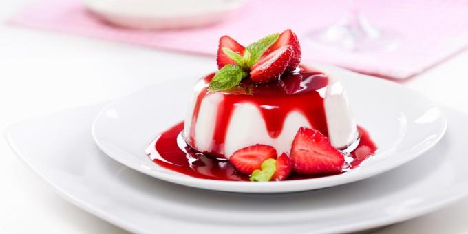 panna cotta clássico: Receita