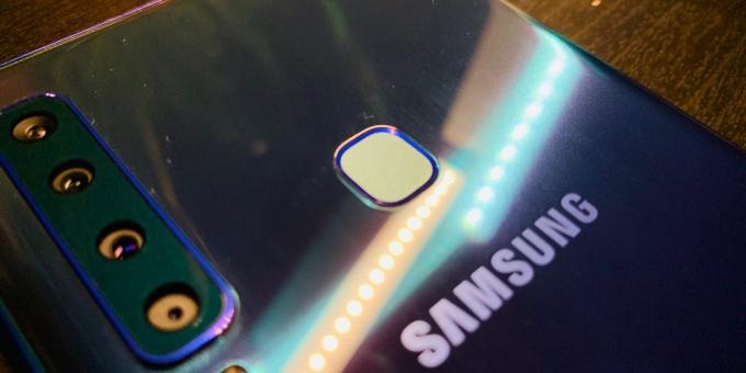 Samsung Galaxy A9: impressão digital Sensor
