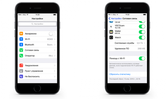 Como economizar em iPhone tráfego de dados móveis com iOS 9. Desligue o Wi-Fi Assist