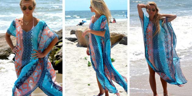 Beach Dress: vestido com estampas geométricas