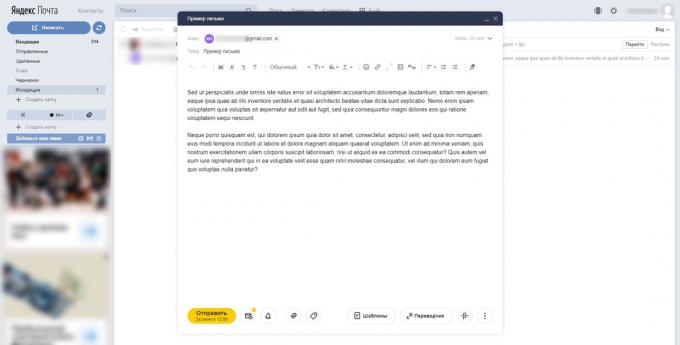 Como cancelar o envio de uma carta em Yandex.Mail: abra uma carta agendada