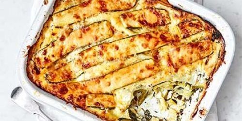 Receitas abobrinha no forno: Lasagna com abobrinha, espinafre e mascarpone