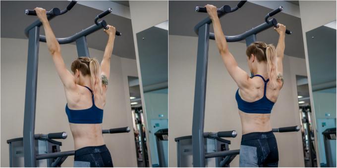 ativando exercícios: a ativação dos músculos das costas no torno