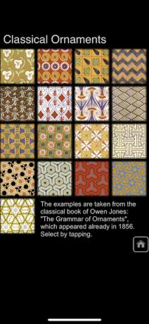 Ornamentos e padrões: ornamety clássico