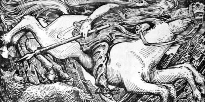Mitos escandinavos: um no Sleipnir de oito pernas