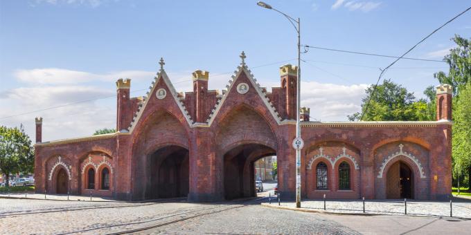 Portões da cidade de Kaliningrado