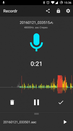 gravador de voz de alta qualidade para Android