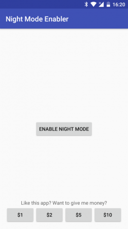 modo noturno na tela principal Modo Noturno Android Enabler