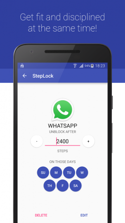 StepLock: norma passos para desbloquear WatsApp