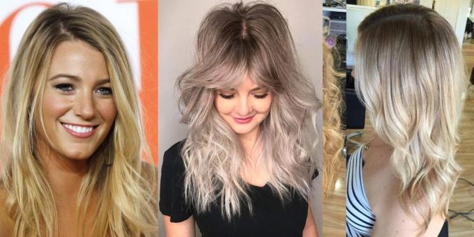 cor de cabelo da moda 2019: Louro sujo