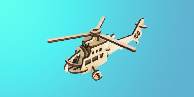 Modelo pré-fabricado de helicóptero