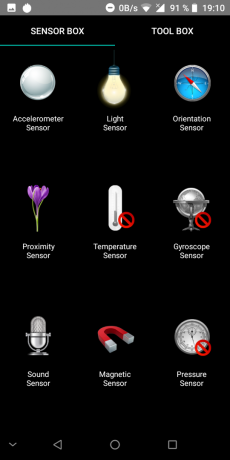 iLA seda: sensores e sensores