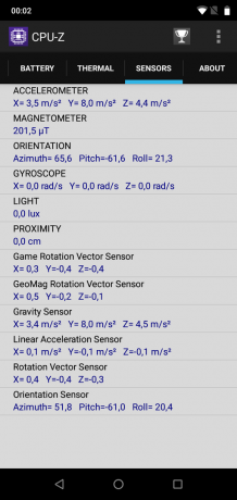 UMIDIGI One Pro: Sensores