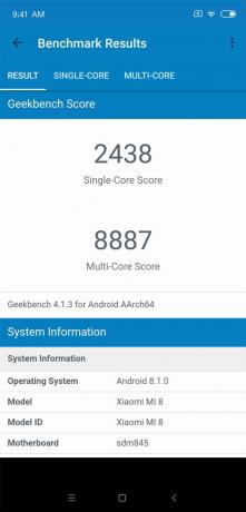 revisão Xiaomi Mi 8: GeekBench