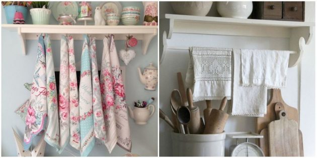 Adicionar de produtos têxteis para interior da cozinha
