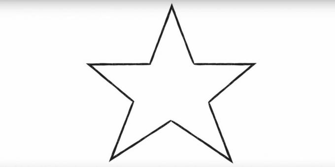 Como desenhar uma estrela de um canto