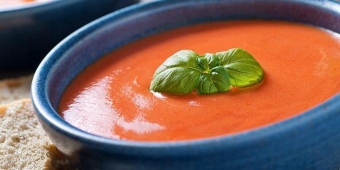 Receitas sopas de creme: Tomate sopa de creme