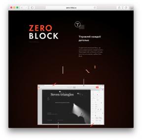 Bloco Zero pela equipe Tilda Publishing - editor de web design on-line