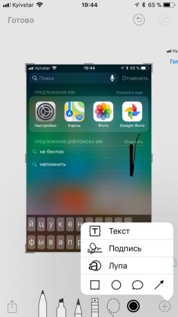 iOS 11 inovações: Captura de tela do editor 2
