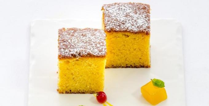 bolo de citrus rápida para o chá