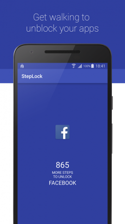 StepLock: caminhada e aplicação de desbloqueio