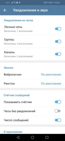 Alterações Telegram 5.0 para Android: Telegrama-chats