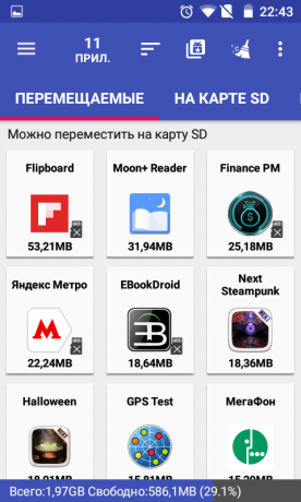 Como mover um aplicativo para o cartão de memória: AppMgr III