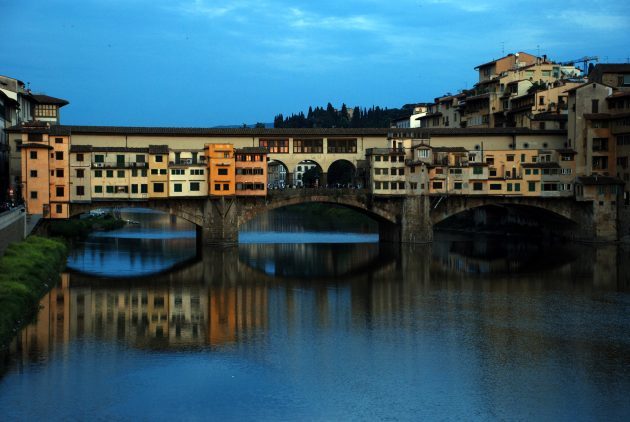 belas pontes: a Ponte Vecchio, Itália