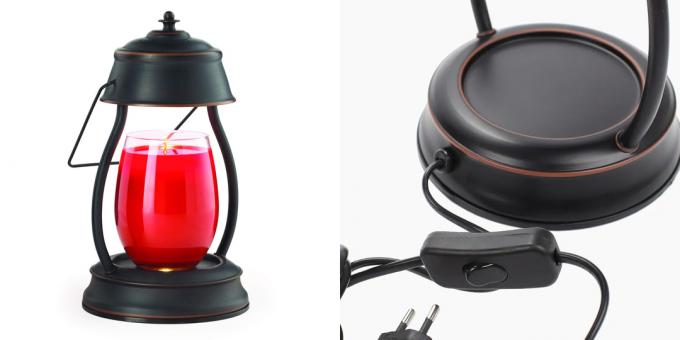 Fragrâncias para um ambiente aconchegante em casa: lanterna elétrica para velas perfumadas