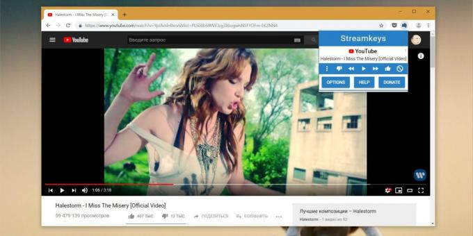 Gerencie sua YouTube no Google Chrome: Streamkeys de extensão