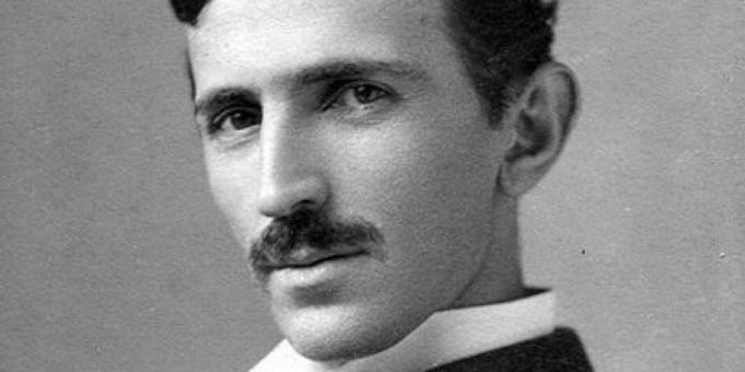 Nikola Tesla como um homem novo
