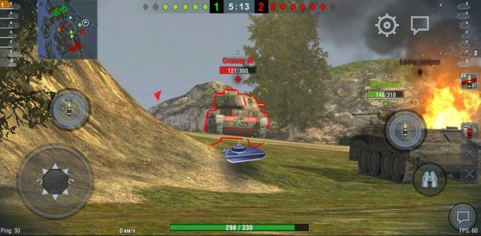 Desempenho ao jogar World of Tanks: Blitz