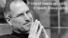 Primeiro-Ministro finlandês: "Steve Jobs roubou empregos de nossos cidadãos"