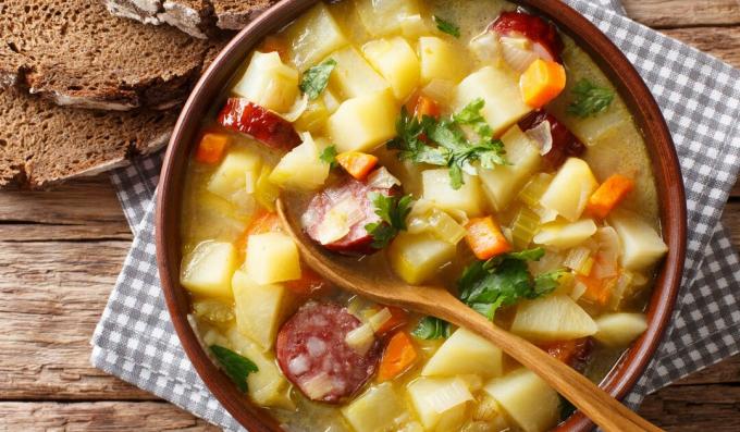 sopa de batata alemã