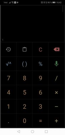 Calculadora para Android: Dark theme
