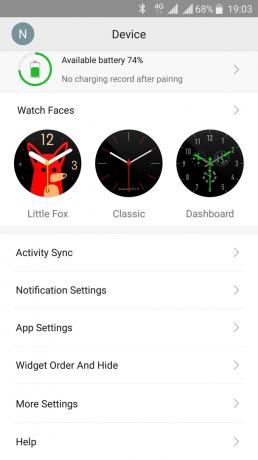 Xiaomi Amazfit Pace: Aplicação