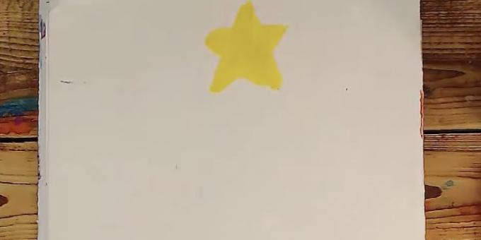 como desenhar árvore fofo: imagine uma estrela