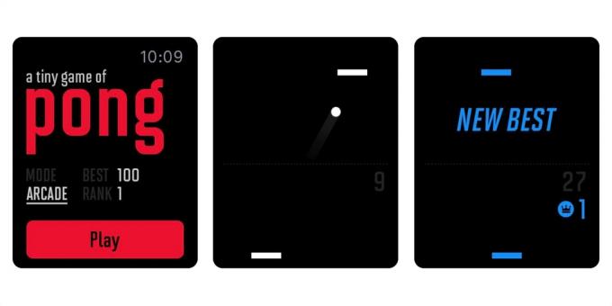 Jogos para Apple Watch: um jogo minúsculo de Pong