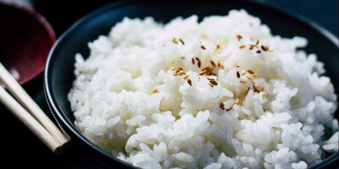 pratos simples: arroz