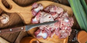 Como e quanto cozinhar estômagos de frango