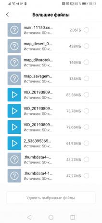 Xiaomi Cleaner Lite: busca de arquivos grandes