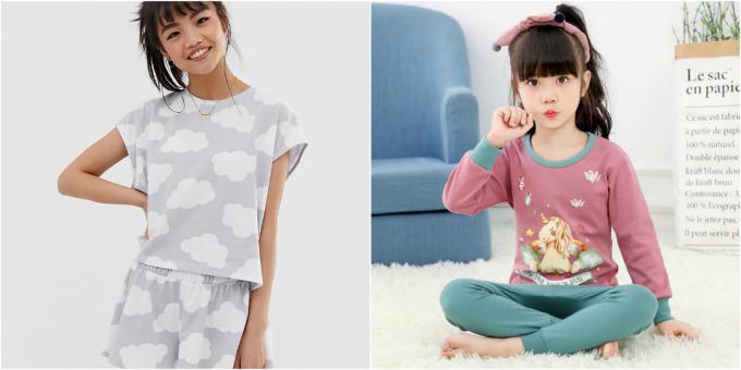 Presentes para meninas em 8 de março: Pijamas