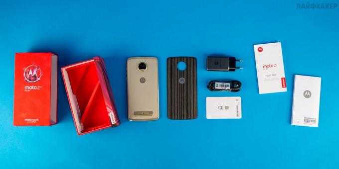 Moto Z2 Jogar: Equipamento