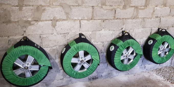 Armazenar pneus: Escolha um local