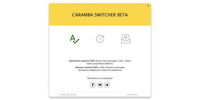 Oportunidades layout mudar Caramba Switcher para MacOS