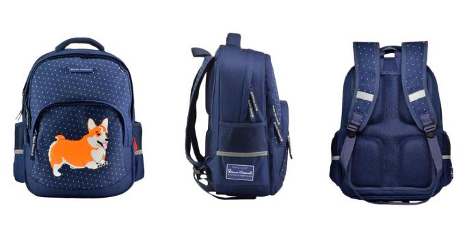 Mochila escolar com dois compartimentos