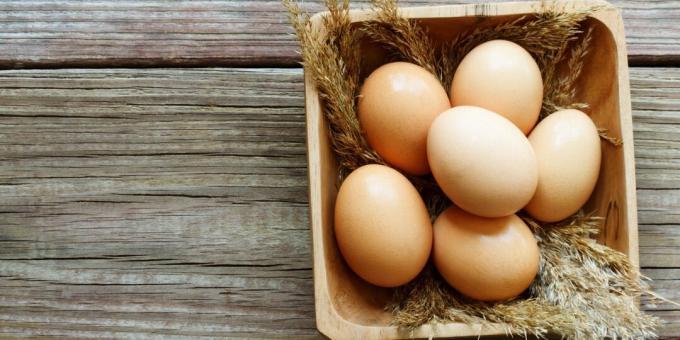 Alimentos que contêm iodo: ovos