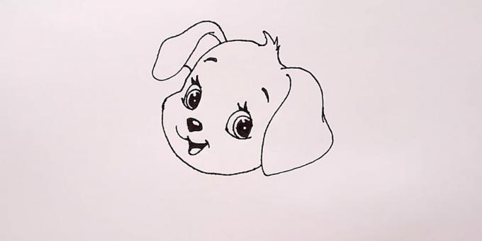 Desenhar as sobrancelhas e orelhas