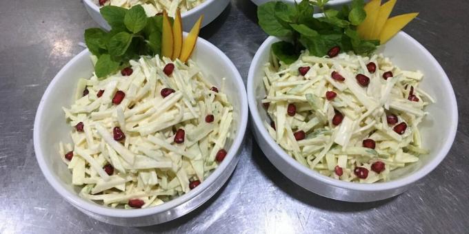 Salada de romã, maçã e aipo: uma receita simples