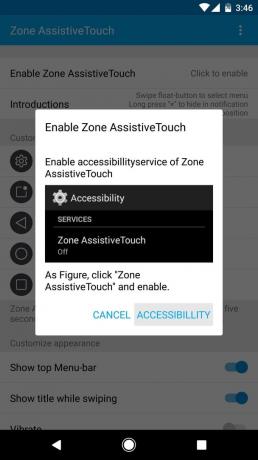 Zona AssistiveTouch: inclusão Widget